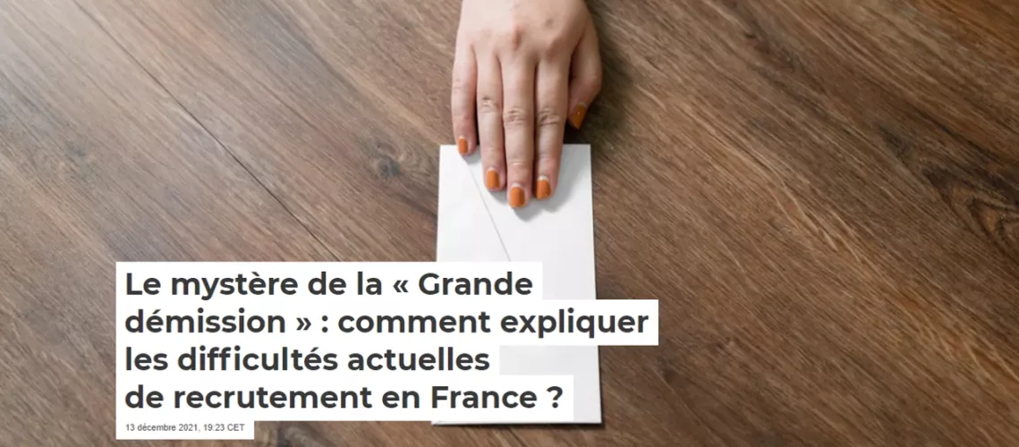 Le mystère de la « Grande démission » :